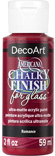 DecoArt Americana Chalky Finish For Glass Jar Of Paint, Acrylic, Multi-Colour, 3.5 x 3.5 x 10 cm