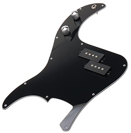 vorverdrahtet Schlagbrett für Fender Precison P BASS GITARRE Teil Schwarz