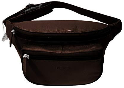 Picard Gürteltasche mit aufgesetztem Frontfach Luis Leder 12 x 20 x 6 cm (H/B/T) Unisex Bauchtaschen (8653), Cafe [055]