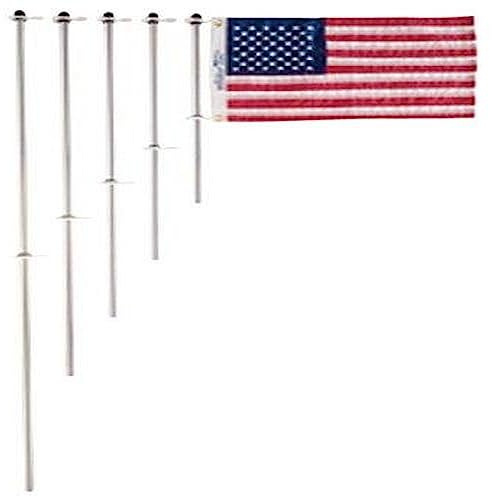 TaylorMade Products 917 Aluminium Bateau 3/10,2 cm Mât pour Drapeau avec Clips de Charlevoix (76,2 cm)