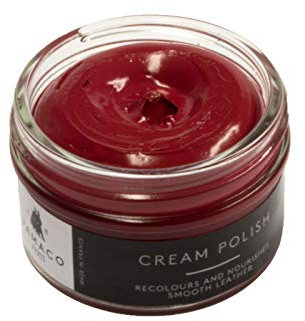 Famaco - Cirage Chaussure - Crème de Beauté - ROUGE AUTOMNE - Pommadier 50 ml - Ravive les couleurs - Imperméabilise - Brillance longue durée