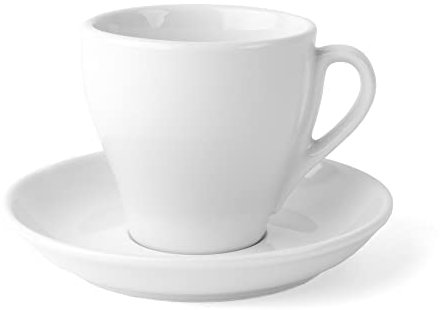 Holst Porzellan IT 005 FA2 Milchkaffee-Set Italiano 0,35 l mit UTA 116, weiß, 16 x 16 x 10.5 cm, 1 Einheit