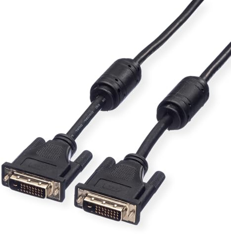 ROLINE DVI Cable | Monitor cable DVI Plug-Plug | Dual Link connection cable Black 3 m