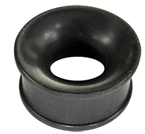 Chic-Net Damen Herren Flesh Tunnel Lobe Piercing aus Eisenholz Holz in schwarz fein gemasert, Ribbed, Straight