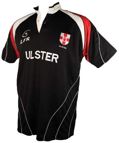 Ulster Rugby - Trikot Shirt Atmungsaktiv, negro/rojo/blanco, XL