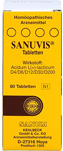 SANUM-KEHLBECK Sanuvis Tabletten, 80 St. Tabletten