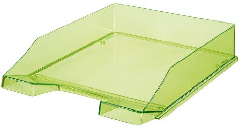HAN Briefablage KLASSIK, DIN A4/C4, stapelbar, stabil, transparent-grün, 1026-X-27
