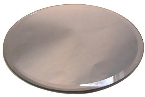 20cm Round Mirror Candle Plate, Box of 10
