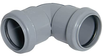 FloPlast Grey Push Fit Bend 40mm x 90o