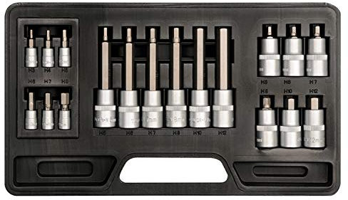BIT SOCKET SET 18PCS HEX 312MM