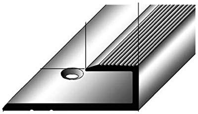 20 Meter (20 x 1 m) Einschubprofil für Laminat, 8,5 mm Einfasshöhe, Alu eloxiert, gebohrt, Farbe: Bronze Dunkel