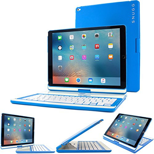 SNUGG iPad Pro 12.9 (2017/2015) 360° Keyboard, Electric Blue
