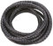 PandaHall Elite Precio por 1 Bolsa Cuerda Trenzada de Cuero Genuino, Negro, 6mm