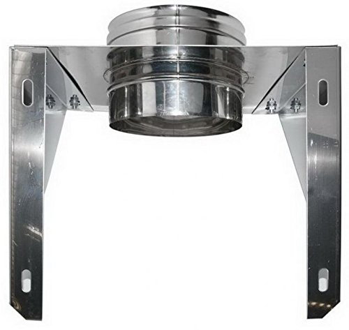 Offene Barrel Wandmontage Schornstein isoliert INOX DN 350/400