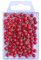 WEDO 56102 Markierungsnadeln (Rundkopfnadeln, Nadellänge 16 mm, Kopfdurchmesser 6 mm) 100 Stück, rot