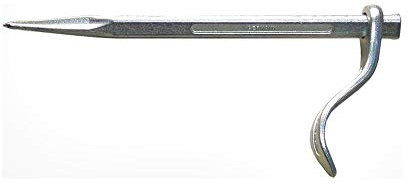 VBW 87245020 Profi-Beton-und Putzhaken, verzinkt, Haken drehbar, 210 mm x 85 mm, 210 mm