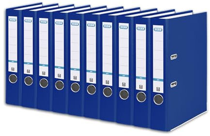 Elba Ordner A4, Smart Pro, 5 cm schmal, Kunststoff außen, hellblau, 10 Stück