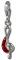 SilberDream rot Charm Notenschlüssel Zirkonia 925 Silber Damen Anhänger GSC578R Silber Charmsschmuckanhänger