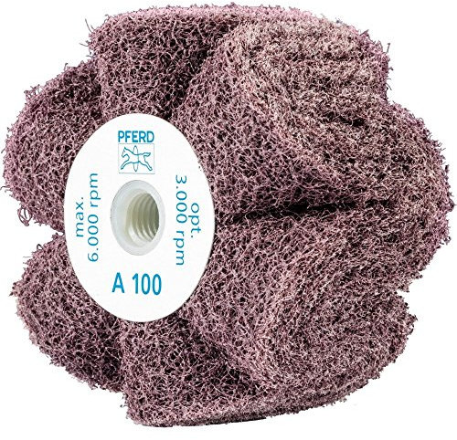 Polinox Schleifrad mit Gewinde PNG - Ø 100mm, Breite: 50mm, RPM: 6.000, Gewinde: M14 - Korngröße: 280