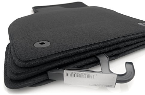kh Teile Fußmatten passend für Leon 3 III (5F) Premium Qualität Velours Automatten schwarz 4-teilig