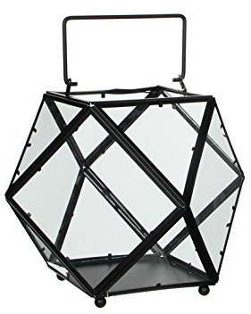 Mica decorations 1003376 Laterne Lois, schwarz