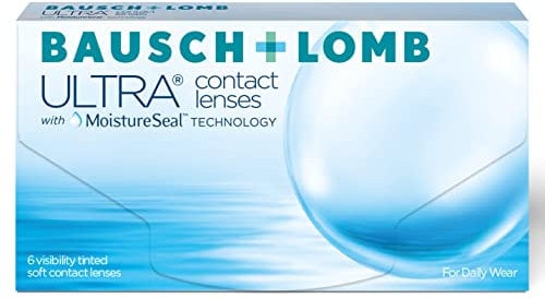 Bausch + Lomb Ultra, sphärische Premium Monatslinsen, Kontaktlinsen weich, 6 Stück BC 8.5 mm / DIA 14.2 / -3.00 Dioptrien