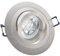 trendlights24 Noble Decken Einbaustrahler Alu Silber rund LED - 8er Set 7W dimmbar 50° 230V GU10 Warmweiß - Aluminium Einbauleuchte schwenkbar