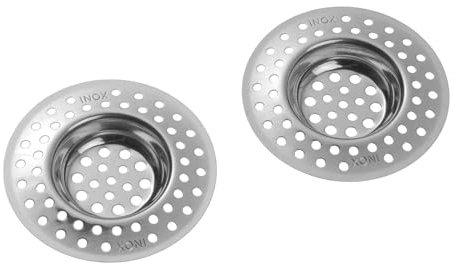 Westmark 2 Tamis d'Evier/Filtres, ø 7 cm, Rond, Acier Inoxydable, Argenté, 52082270