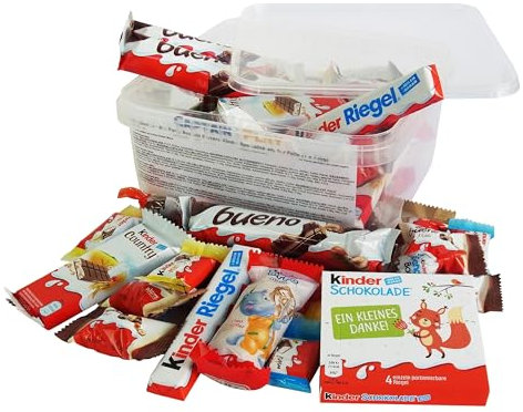 Süßigkeiten – Mix Party Box mit Ferrero Kinder Spezialitäten, 1er Pack (1 x 730g)
