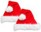 Ciffre 2 er Set Weihnachtsmütze Nikolausmütze Classic Schlicht Sexy Plüsch Rand X6