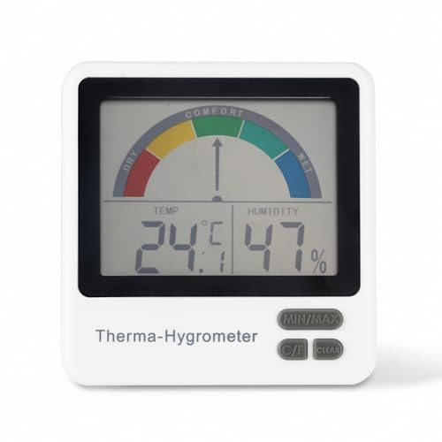 ETI Healthy living thermometer & hygrometer with comfort zone indication | Measures indoor humidity, Measures temperature, Comfort-zone indication, Helps monitor condensation risk