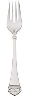 Robbe & Berking Rosenmuster Fischgabel (925 Sterlingsilber)
