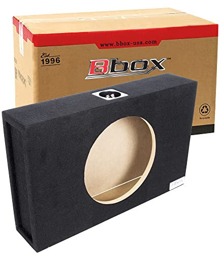 Atrend 12SME - Contenitore per subwoofer singolo sigillato/poco profondo, 30,5 cm, colore: carbone