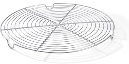 De Buyer - Grille ronde en inox avec 3 pieds - Diamètre 28 cm -, Argent