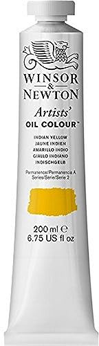 Winsor & Newton Artists' Oil Paint, 200ml Tube, Indian Yellow