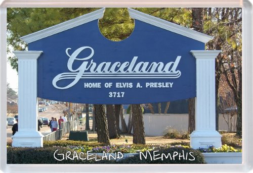 Graceland - Memphis - Tennessee - USA - Home of Elvis - Jumbo Fridge Magnet