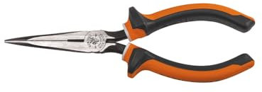 Linemans Pliers, Long Nose Side Cutters, 7-Inch Slim Insulated KLEIN TOOLS 2037EINS