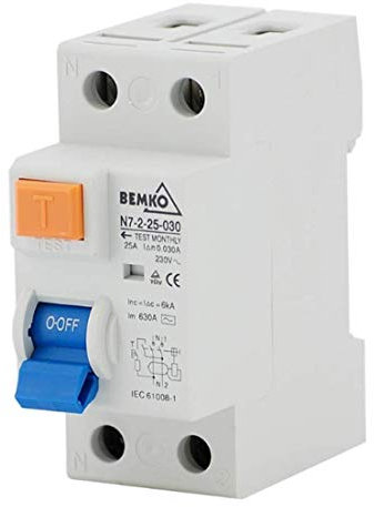 BEMKO Disjoncteur FI AC 2P 63A 300mA