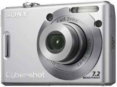 Sony Cyber-shot DSC-W35 Digital Camera - Silver (7.2MP, 3x Optical Zoom) 2.0 LCD