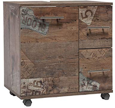 Schildmeyer Sofia Waschbeckenunterschrank 650 1T/2SK panamaeiche, Holzwerkstoff, 65x32x60 cm, 125687