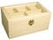 Rayher Holz Schatulle, Deko-Deckel mit fünf Fächern, Schnappverschluss, Holzkiste, FSC zertifiziert, Aufbewahrungsbox zum Bemalen, 62578000, 20x13x9,5cm, FSC Mix Credit, Beige