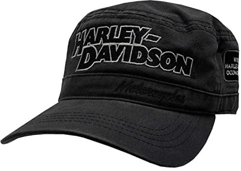 Harley-Davidson Casquette de peintre, bloc H-D brodé, gris anthracite, charbon, Taille unique