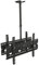 Mount-It Dual TV Ceiling Mount Rotating and Tilting Double TV Ceiling Mount for Samsung, Sony, LG, Sharp,Vizio, Haier, Toshiba, Sharp, Element, 32, 40, 42, 48, 50, 55, 60, 65, 70, 75 Inch TVs,Black