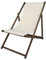 Promo Trade GmbH Liegestuhl, Holz, weiß, 138 x 59 x 5 cm
