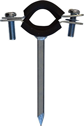 sanicomfort 1930290 Rohrschelle Stahl Schallschutz f. Rohre 12,7 mm (1/2) + 22 mm,verzinkt