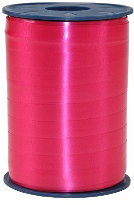 Präsent C.E. PATTBERG Geschenkband Himbeere-rosa, 250 Meter Ringelband 10 mm zum Basteln, Dekorieren & Verpacken von Geschenken zu jedem Anlass