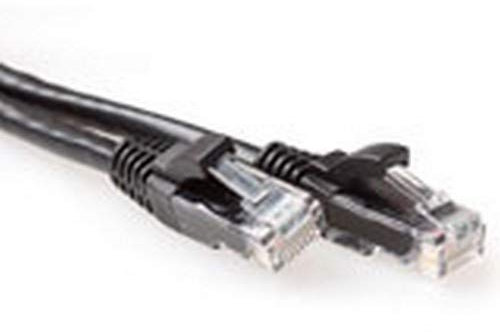 ACT CAT6A U/UTP SNAGLESS BK 15.00M