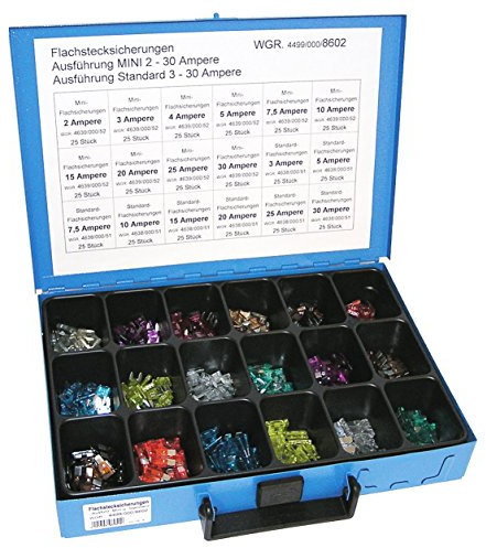Dresselhaus Sortimente Flachstecksicherungen, Ausführung Mini und Standard, 1 Stück, 0/4499/000/8602/06