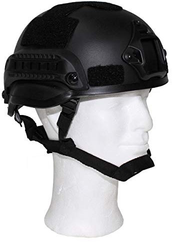 MFH US Helm, MICH 2002, Rails, ABS-Kunststoff (schwarz)