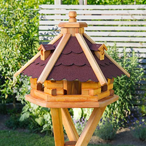 Deko-Shop-Hannusch Vogelhaus von Größe L, XL und XXL Futterhaus Futterhäuschen Vogelvilla V18, Vogelfutterhaus aus Holz